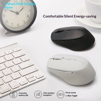 Rapoo M300G Mouse Nirkabel Tri Mode 5.0 2.4G 5 Level DPI 2400 Klik Senyap untuk Mac PC Laptop Kantor