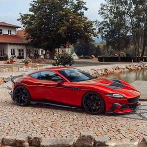 Kit carrosserie en fibre de carbone pour <span class=keywords><strong>Ferrari</strong></span> F8, style KEYVANY, avec spoiler avant et diffuseur, kit carrosserie amélioré pour F8 - Product Image 4