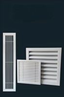 Diffuseurs et grilles d'air conditionné modernes en aluminium carré, registres de ventilation linéaires pour portes de salle de bain, fournisseur chinois