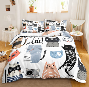 100% cotton 3D in tấm ga trải giường Duvet cover bedding Set - Product Image 6