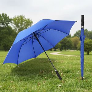 Parapluie de golf en pongé coloré, promotionnel, droit, avec base et poignée en EVA – Meilleure vente - Product Image 3