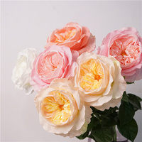 Haute qualité nouveau Austin Rose vraie touche Juliette préserver l'humidité Rose pour salon Table basse Arrangement de fleurs décor