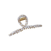 Mode mignon cheveux accessoires filles brillant acrylique petite épingle à cheveux pince à cheveux acétate impression point léopard métal cheveux griffe Clips