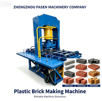 Machine automatique de fabrication de blocs en plastique recyclé pour pavage routier et dalles de sol recyclées