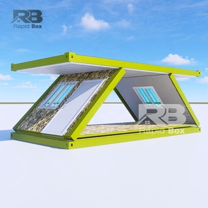 Scatola rapida 20ft rapidamente casa Mobile piccolo ufficio dormitorio portatile pieghevole prefabbricato Z pieghevole pieghevole contenitore casa - Product Image 3