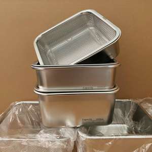 อ่างล้างผักสแตนเลส 304 สองชั้น พร้อมตะกร้ากรองน้ำ ใช้งานได้หลากหลายสำหรับครัวเรือน - Product Image 5