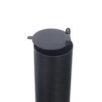Gril de four à charbon de bois à double baril pour fumoir d'extérieur moderne et luxueux avec roues de chariot Matériau en acier Style premium