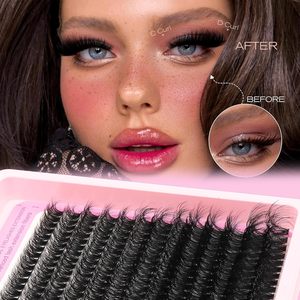Wholesale 80D &100D Super Thick <b>Volume</b> Fluffy Cluster LashesDeluxe Gift Set PrivateLabel Multi-Style Luxury <b>Lash</b> Cluster Kit - Product Image 3