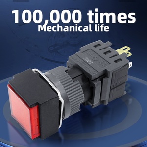 Venta al por mayor OEM <span class=keywords><strong>BENLEE</strong></span> 16MM botón de inicio encendido apagado autoblocante RoHS pulsadores momentáneos Botón de interruptor mecánico iluminado - Product Image 4