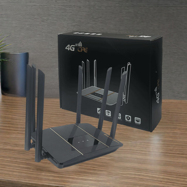 New 4G CPE Wireless Hotspot Router with 5G 2.4G Wi-Fi Support 300mbps Max LAN Data Firewall WAN Port for Home Office Mobile Use