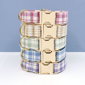 Elegant Fashion Velvet Cat Collar Personalized Engraved Pet ID Name Small Bell Comfortable Durability Nylon For Dogs Soft Style