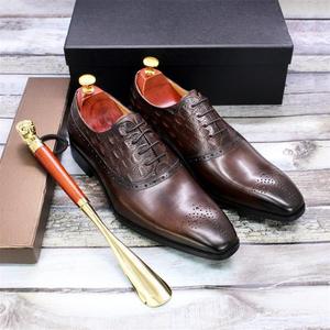 Nuevos Zapatos de Vestir de Cuero para Hombre, Modernos y Lujosos, Hechos a Medida, Disponibles al por Mayor, Zapatos Oxford de Cuero para Hombre - Product Image 1