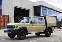 Camionnette 4x4 Hilux Ute avec plateau, auvents et boîte à outils en aluminium, accessoires de camping pour véhicules