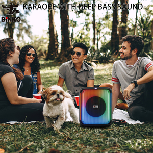 Binko Loa di động <span class=keywords><strong>Guitar</strong></span> đầu vào Loa máy tính màu xanh răng kết nối âm nhạc mini thông minh LED ip67waterproof ánh sáng Loa - Product Image 6
