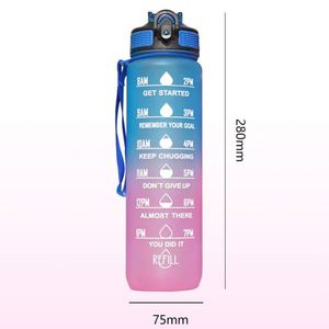 Custom Logo Printed Promotion Corporate Activity Business <b>Gift</b> Gradient 32 OZ Plastic Water Bottle With <b>Large</b> Capacity - Product Image 5