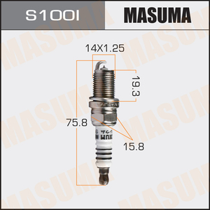 S101I masuma หัวเทียนอิริเดียมแบรนด์ญี่ปุ่นสำหรับ BKR6EIX-11 NGK สำหรับ IK20 IK20TT ของบริษัทเดนโซสำหรับโตโยต้า90919-01210นิสสัน