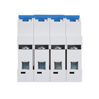 Disjoncteur miniature VOZWEI VB2-63 4P 4 pôles 1~63A AC400V AC 400 Volt 6kV 690V 10kA 7.5kA 6kA pour système d'énergie solaire photovoltaïque