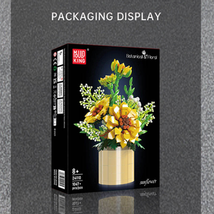 Mould King 24110 1047PCS Flower Serie Crisantemo <span class=keywords><strong>Bonsai</strong></span> Flor Ornamento Ladrillos Modelo Técnico Educativo Juguete Festival Regalo - Product Image 6