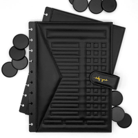 Vente en gros d'usine, couverture de planificateur quotidien en cuir PU à clipser, convient aux planificateurs ou carnets jusqu'à 7 x 9 pouces
