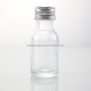 Vente chaude Rond En Verre Transparent Mini 20ml Liqueur Spiritueux <span class=keywords><strong>Alcool</strong></span> Vodka Bouteille pour Gin Whisky Rhum Tequila Brandy avec Bouchon À Vis - Product Image 5