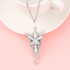 Collana con Ciondolo Stella della Notte Oscura, Il Signore degli Anelli, in Lega di Zinco con Catena in Bambù, Principessa Elfica - Product Image 5