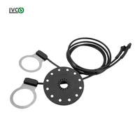 Système d'assistance au pédalage LVCO E-bike Pas 350mm avec capteur V12 étanche, aimant noir, 1kg pour vélo électrique et trottinette