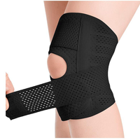 Genouillère de soutien respirante et hautement élastique avec stabilisateurs latéraux pour la protection sportive et le soulagement des douleurs liées aux déchirures du ménisque