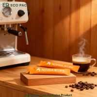Sacs d'emballage personnalisés pour poudre probiotique ECOPACK avec fermeture éclair supérieure et valve, qualité alimentaire, membrane VMPET/PE/Nylon, sacs à café