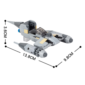 Ensemble <span class=keywords><strong>Mandalorian</strong></span> personnalisé MOC MOOXI avec instructions d'assemblage, jouets de construction sur le thème de la guerre spatiale - Product Image 2