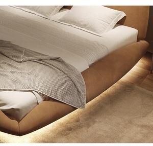 Lit Illusion Flottante avec Revêtement Texturé Mat, Minimalisme Architectural pour Chambre Principale, Design Intelligent et Gain de Place 2026 - Product Image 4