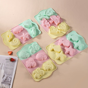 Stampo in Silicone a 8 Cavità Resistente alle Alte Temperature, Utensili per Torte con Abbinamento Colori per Biscotti e Budini Fai-<span class=keywords><strong>da</strong></span>-Te - Product Image 6