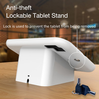 Support de tablette de sécurité pour iPad, support antivol pour tablette PC, support mural pour Samsung Lenovo, support de tablette de bureau verrouillable
