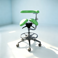 Fauteuil de chirurgie dentaire moderne en acier inoxydable pour hôpital, tabouret mobile, accoudoir réglable, coussin pliable en mousse à mémoire de forme, pour usage domestique et scolaire