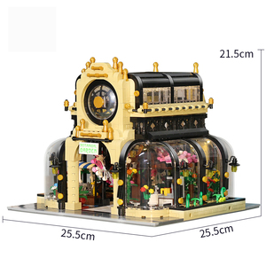 Mais novo 2147pcs streetview cidade modelos de construção, moc especialista, açúcar boânico com luzes led, conjunto, <span class=keywords><strong>lepining</strong></span> blocos, tijolos, crianças, brinquedos - Product Image 6