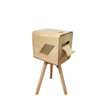 Support d'imprimante trépied portable en bois de chêne personnalisé pour photomaton, idéal pour DNP525/DNPRX1 (vente en gros)