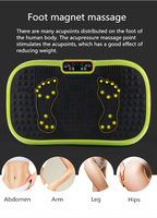 Plateforme vibrante d'exercice, machine de fitness intelligente avec télécommande, massage magnétique des points d'acupuncture