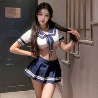 Guanyun County Lingerie sexy, tenue de marin uniforme et tentatrice, culotte sans entrejambe, bas résille, ODM Dobby