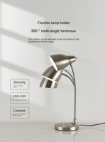 CSX-Lampe LED à bras long en métal électrolytique de haute qualité, support de lampe E27, lampe pour chambre de bureau d'hôtel et d'appartement pour enfants