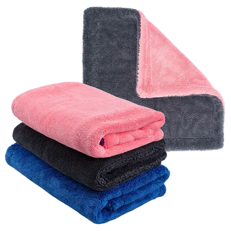 Микрофибра витая петля с индивидуальным логотипом абсорбент для чистки автомобиля детализация сушки полотенце для чистки стекла полотенце