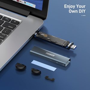 Dukungan FIDECO Disque Ssd M2 Aluminium Smart M.<span class=keywords><strong>2</strong></span> Nvme Disk Ssd Enclosure Eksternal Casing Usb3.0 Kotak Ssd M.<span class=keywords><strong>2</strong></span> Casing Nvme - Product Image 5