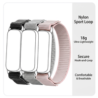 Bracelet de montre en tissu GTL1 Sport Loop 18g léger tissé avec boucle ardillon classique, minimaliste et respirant pour smartwatch, OEM ODM