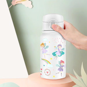 SilverJet Insulated Stainless Steel Water Bottle 350ml <b>With</b> <b>Straw</b> Cute Design For Kids And Adults Outdoor Use - Product Image 4