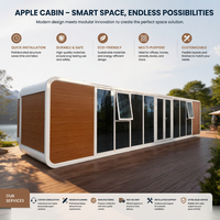 Maison mobile Apple Cabin, villa préfabriquée moderne pour ferme, complexe hôtelier, bureau, école