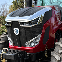 Traktor Pertanian 80HP 4WD Tipe Roda Diesel untuk Pengolahan Lahan Pertanian dan Operasi Tanaman