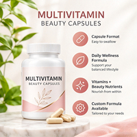 Capsules de Multivitamines Complètes de Haute Qualité, Antioxydantes, pour la Beauté, Marque Privée OEM, Vente Chaude, Supplément pour Adultes, HACCP, Halal