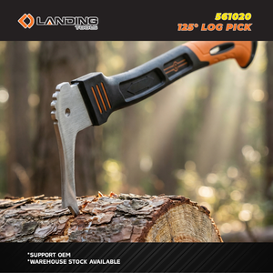 Landing 561020 Nouveau piolet à bois robuste en acier inoxydable 3Cr forgé de qualité industrielle, 125 degrés, épaisseur de la tête de 4 mm, 450 mm, TPR - Product Image 6