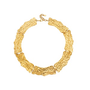 Kalung Gaya Vintage Klasik, Bertekstur, Tebal, Unik dan Berbeda, Choker Retro Perhiasan Impor - Product Image 6
