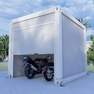 Casa Container Modulare Prefabbricata Personalizzata Mobile Flat-Pack per Negozi, Garage, Depositi Auto, Magazzini con Porta Avvolgibile - Product Image 1