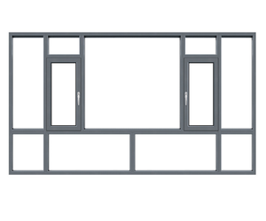 Ventana Abatible de Aluminio Personalizada Dongma, Vidrio Tintado, NFRC AS2047, Resistente a Huracanes, Diseño Moderno, Insonorizada, Garantía de 5 Años - Product Image 1