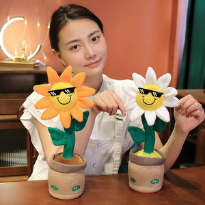 Juguetes de Peluche Electrónicos Musicales de Animales Bailarines Divertidos Amy Rabbit: <span class=keywords><strong>Cactus</strong></span>, Pato, Robot, Vaca, Papá Noel - Unisex <span class=keywords><strong>para</strong></span> Fiestas - Product Image 3